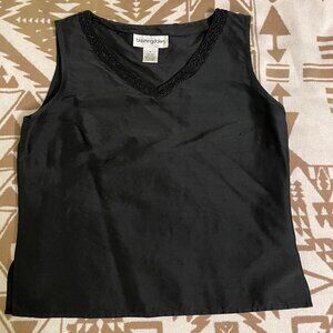 Bloomingdale raw silk shell. Size 4